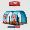 Espositore Portatile 3m x 6m - Modello 9