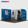 Display espositivo in tessuto magnetico - Modello 3 (3m x 3m)
