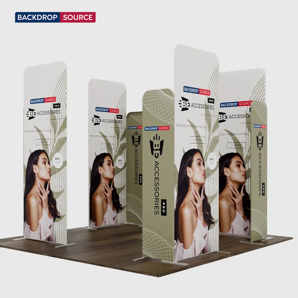 Espositore Magnetico in Tessuto - Modello 4 (3m x 3m)