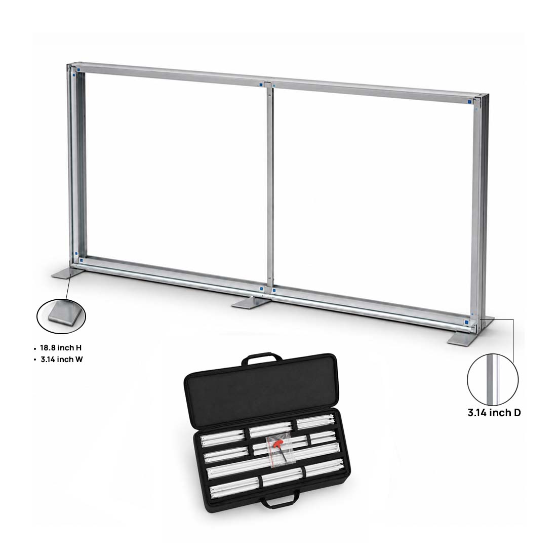 SEG Fabric Media Wall - 13ft W x 8.2ft H