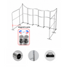 Espositore per stand in tessuto magnetico - Modello 2 (6m x 6m)