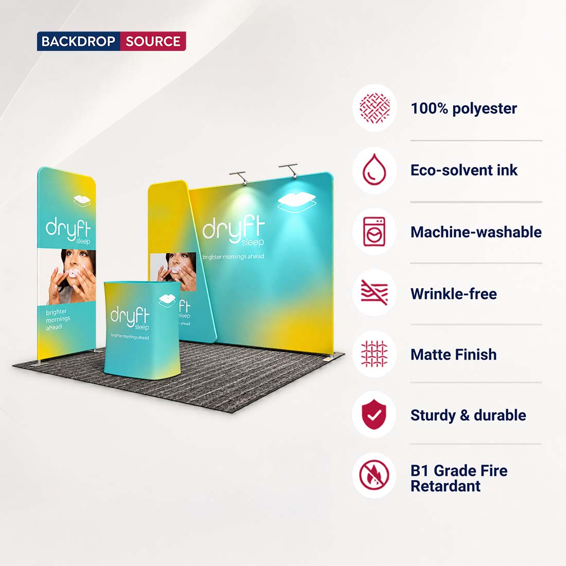 Display espositivo portatile 3m x 3m - Modello 24