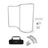 S Shape Wave Fabric Display Wall