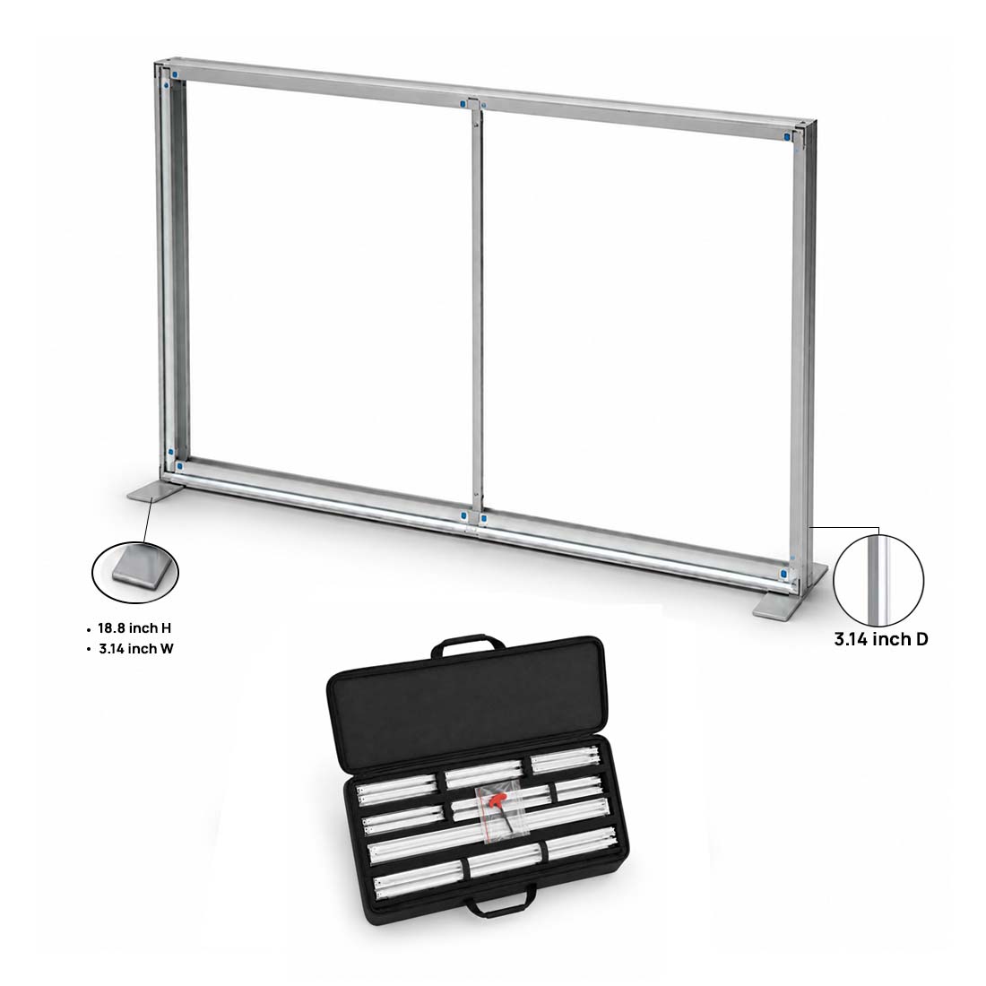 SEG Fabric Media Wall - 9.8ft Wide