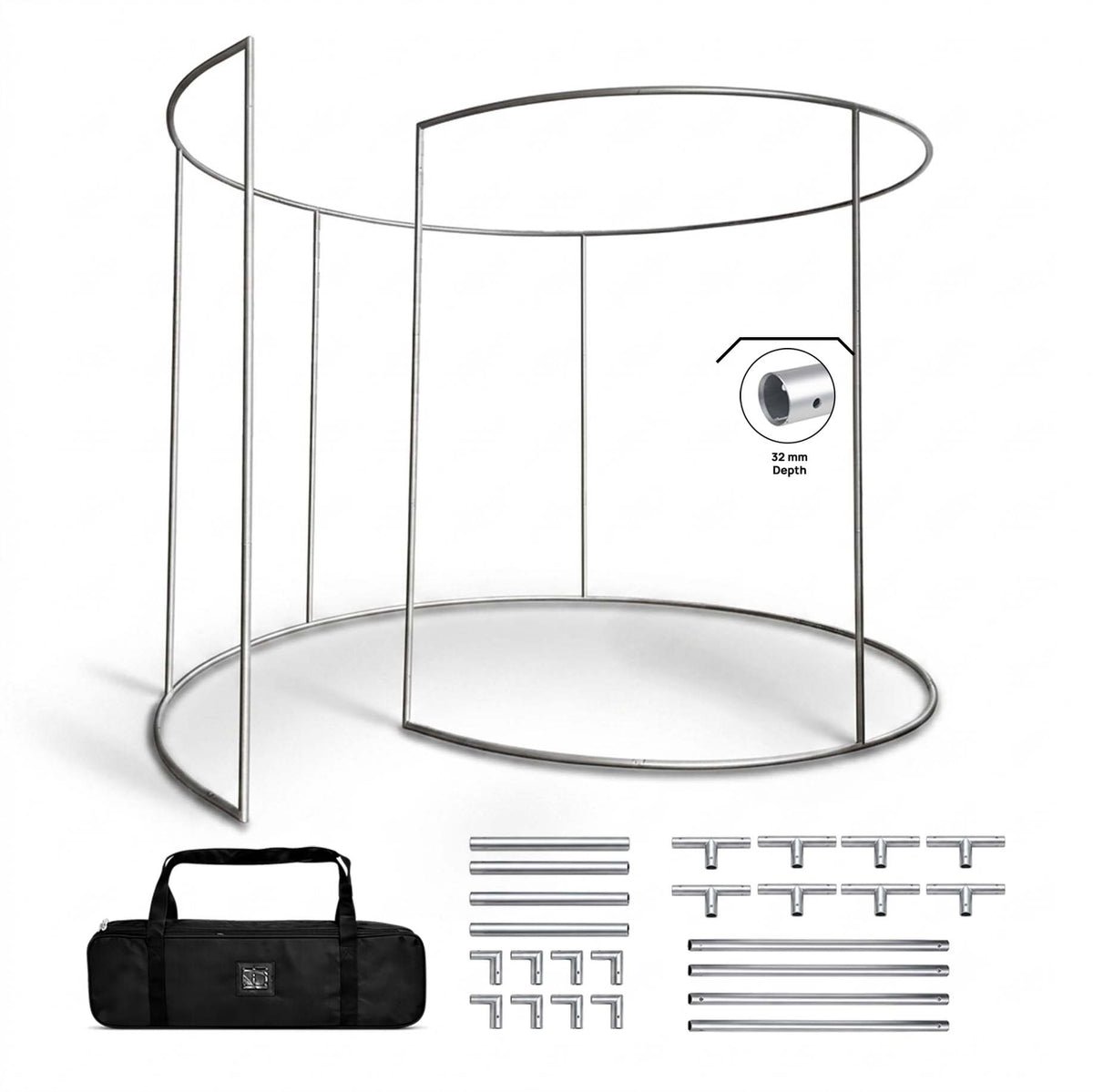 Stand espositivo personalizzato stampato a 360° con luci LED