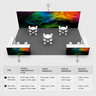 Kit stand modulari 9m x 6m - Modello 5