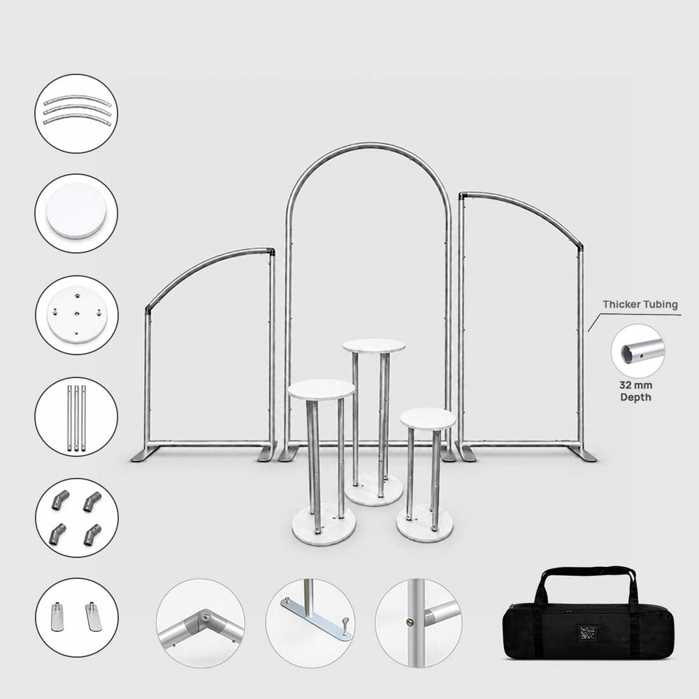 Set per feste ad arco con piedistallo - Modello 2