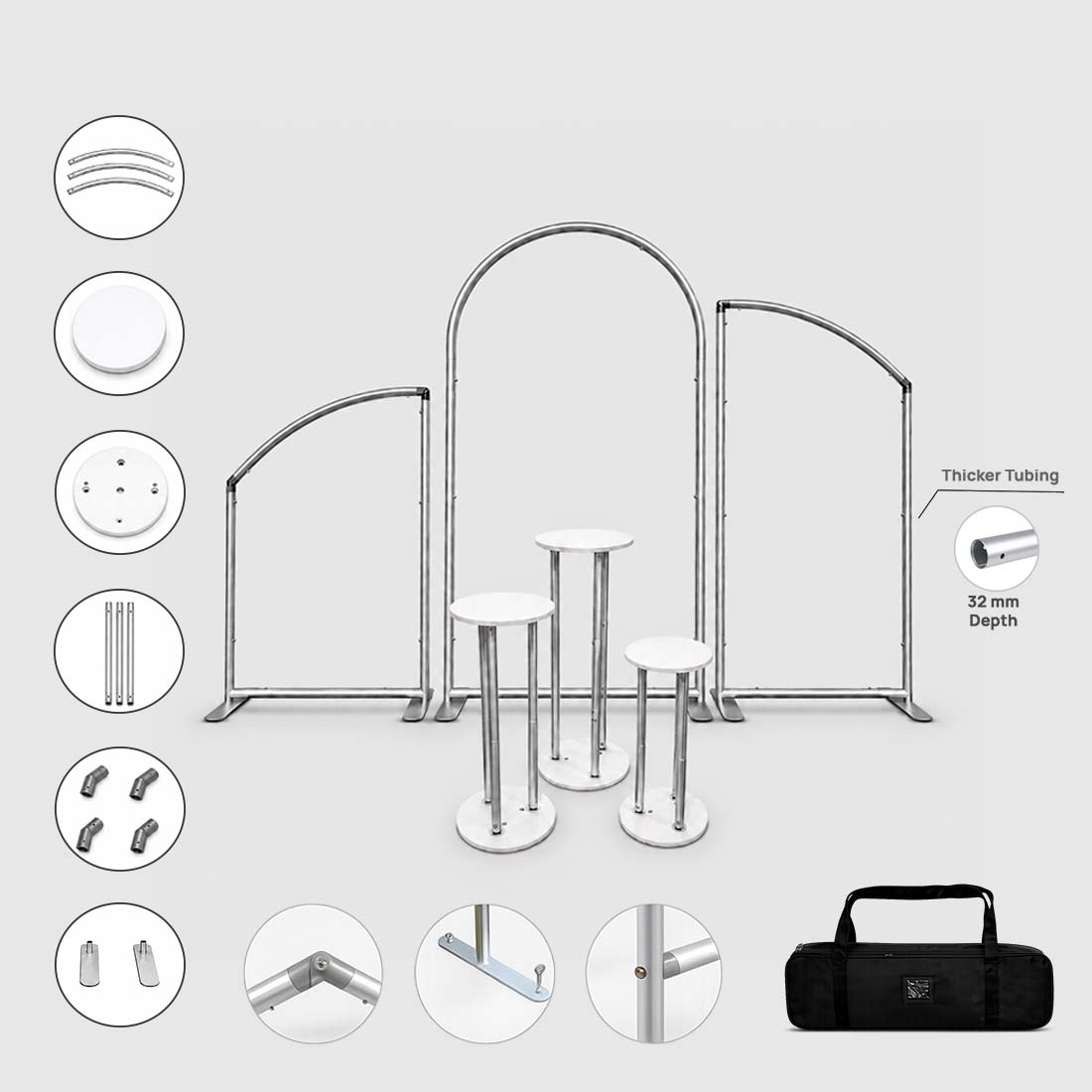 Set per feste ad arco con piedistallo - Modello 2