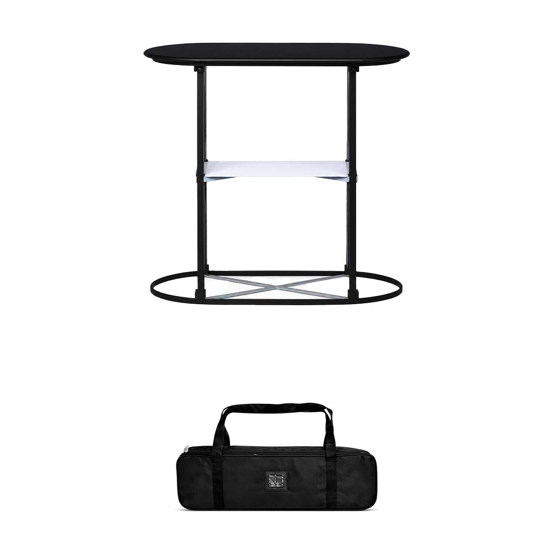 Banco espositivo pop-up in tessuto con velcro 1 x 2