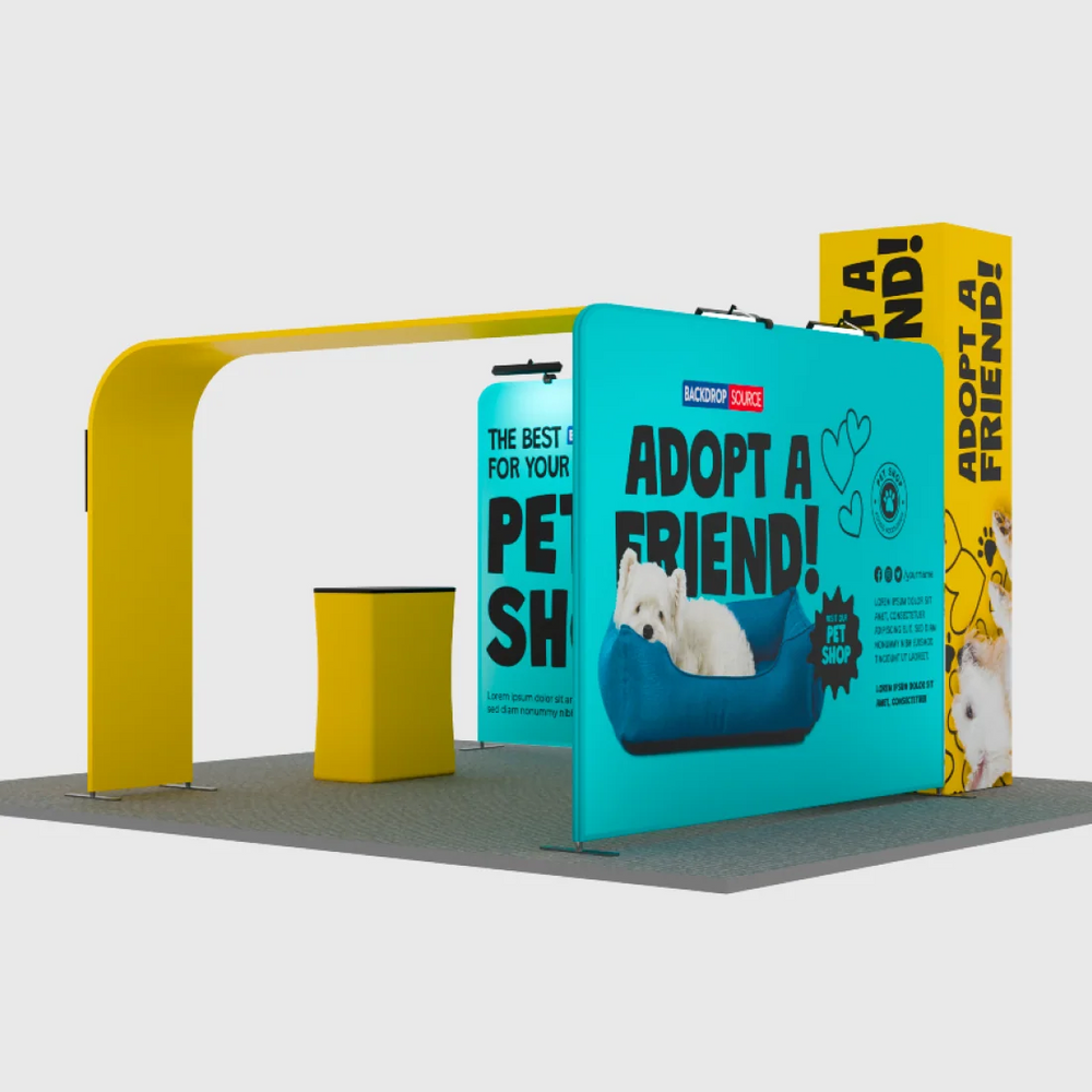Kits de stand modulares de 20 pies x 20 pies - Modelo 01