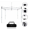 Kit Tettoia in Tessuto 3m x 3m con Scaffali a Cascata e Attacchi TV
