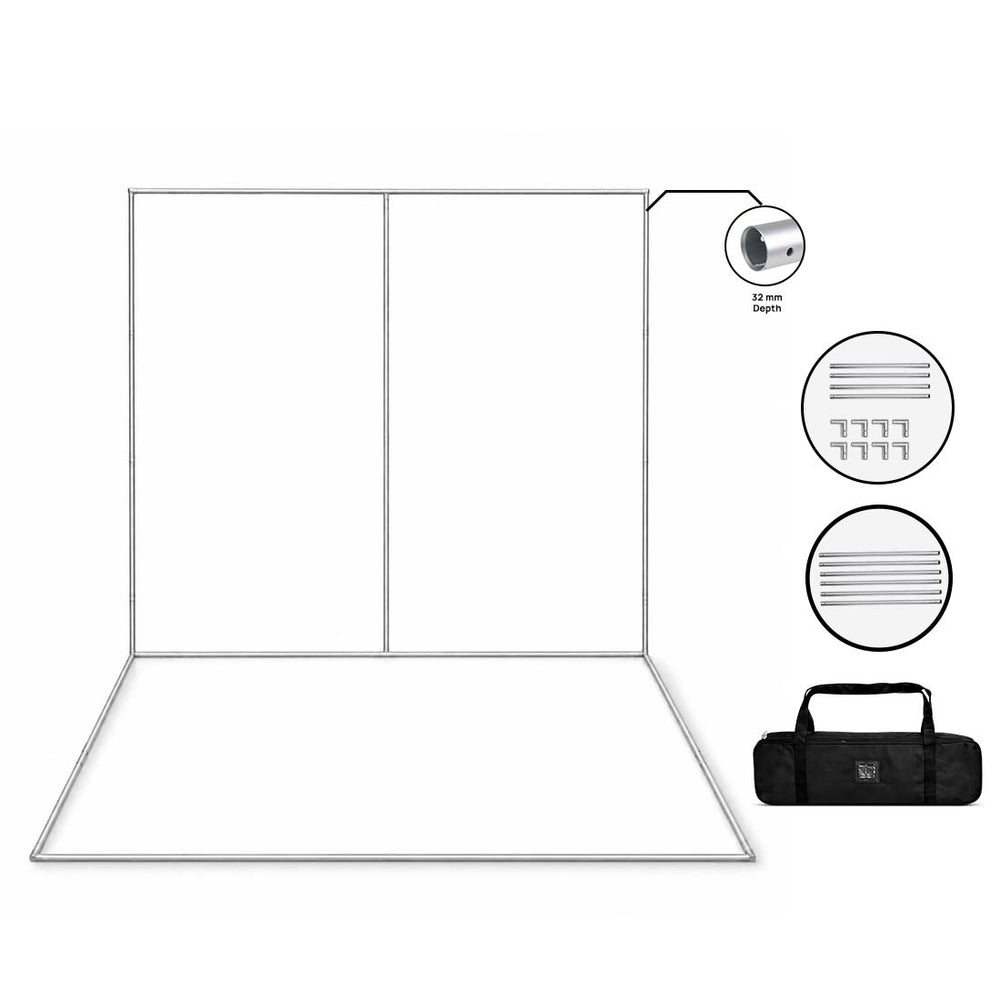 Stand espositivo a forma di L stampato personalizzato