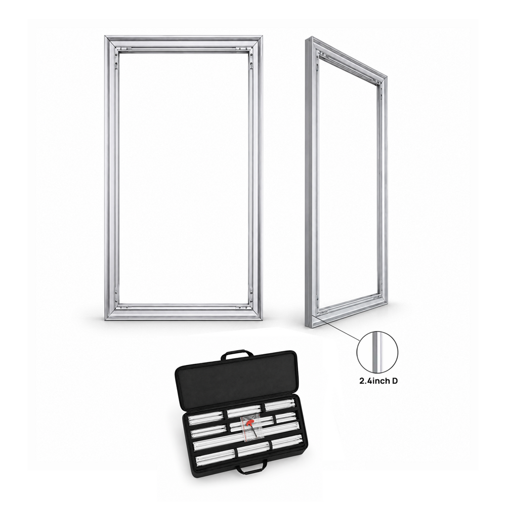 Wall-Mounted SEG Fabric display - 2.4" Depth
