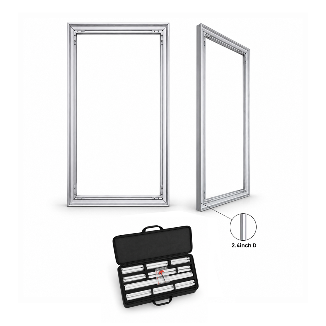 Wall-Mounted SEG Fabric display - 2.4