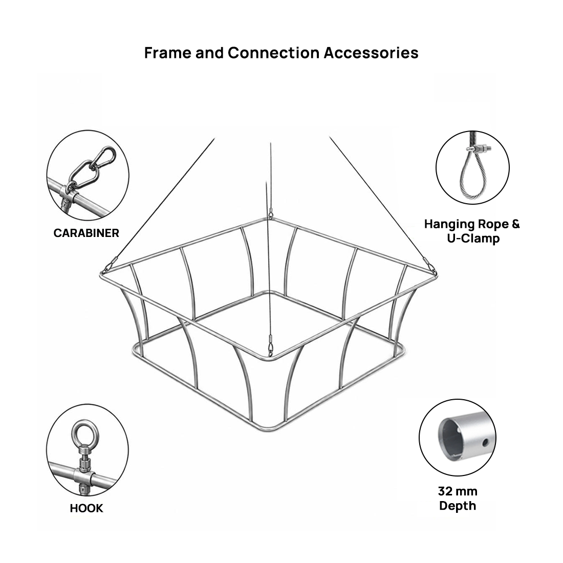 Tapered Square Hanging Display