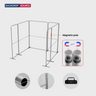 Display espositivo in tessuto magnetico - Modello 3 (3m x 3m)