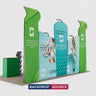 Portable Exhibit Display 3m x 6m - Model 4
