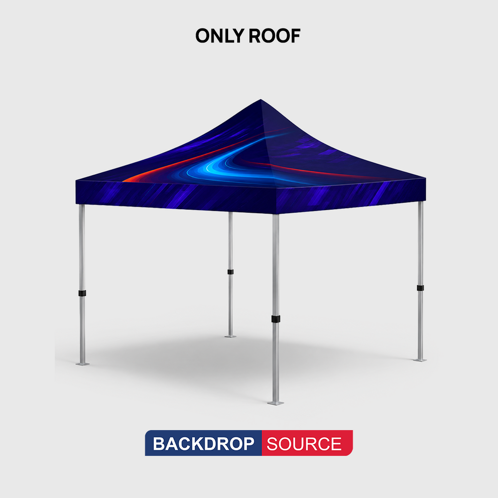Tenda a baldacchino in tessuto resistente – (3m L x 3m H)