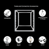 Backlit Cubic Fabric Hanging Banner