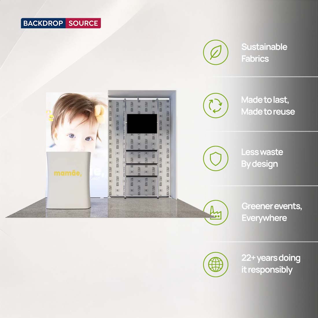 Stand espositivo Premier 3m x 3m - Modello 1