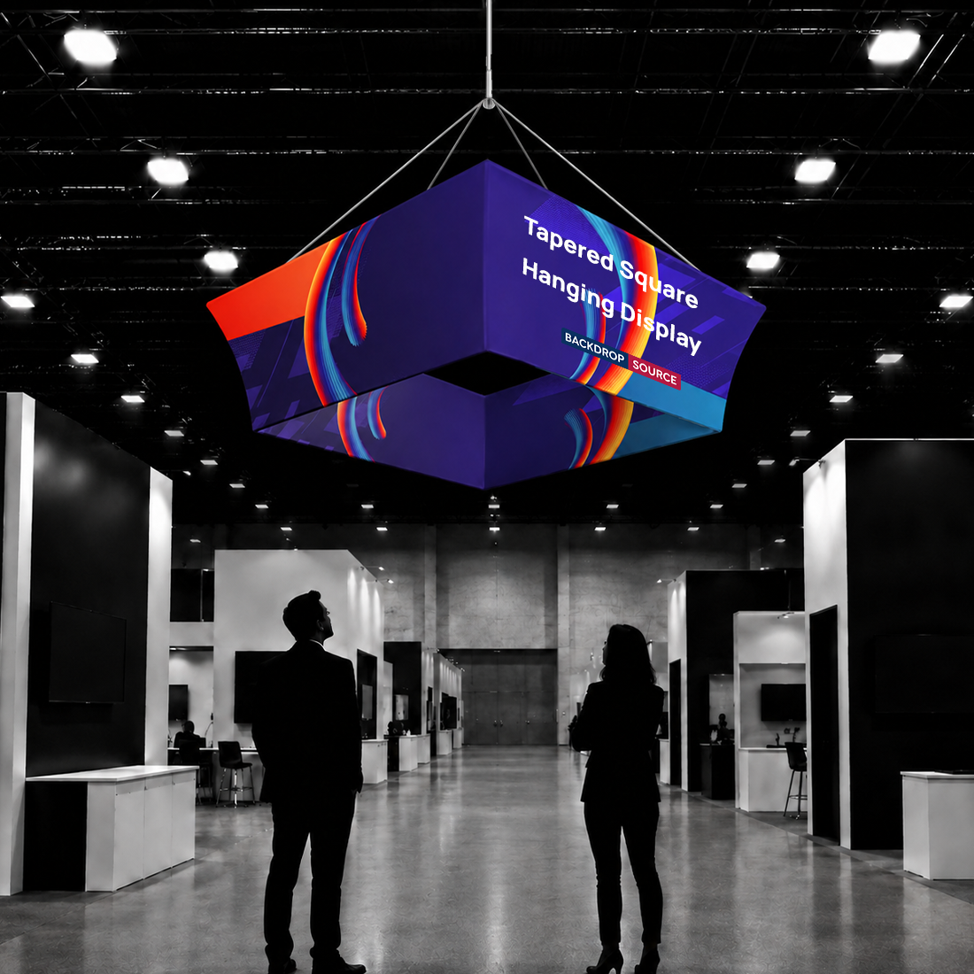 Tapered Square Hanging Display