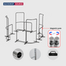 Espositore da stand in tessuto magnetico - Modello 1 (4m x 3m)