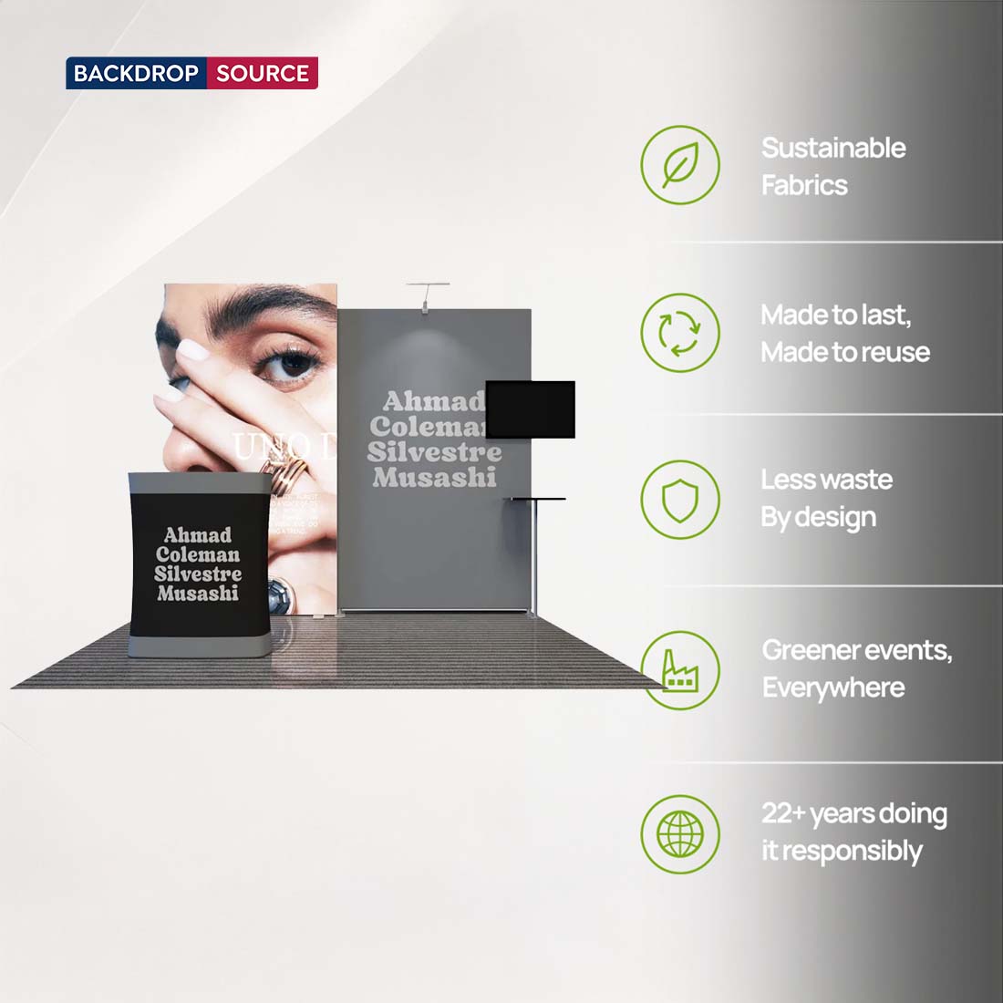 Stand espositivo Premier 3m x 3m - Modello 4