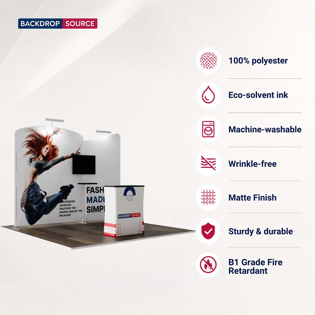 Display Espositivo Portatile 3m x 3m - Modello 5