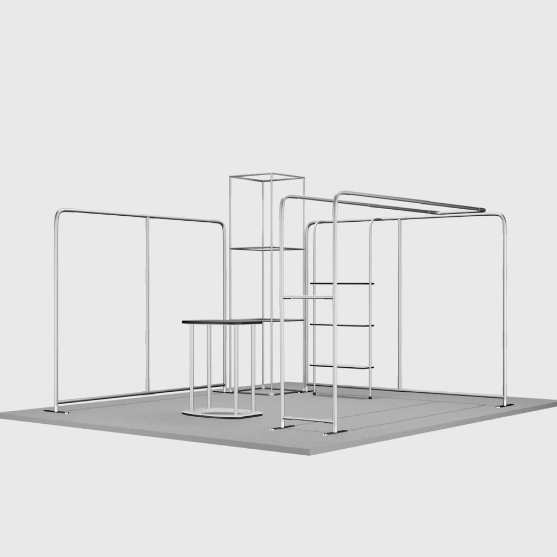 Kits de stand modulares de 20 pies x 20 pies - Modelo 01