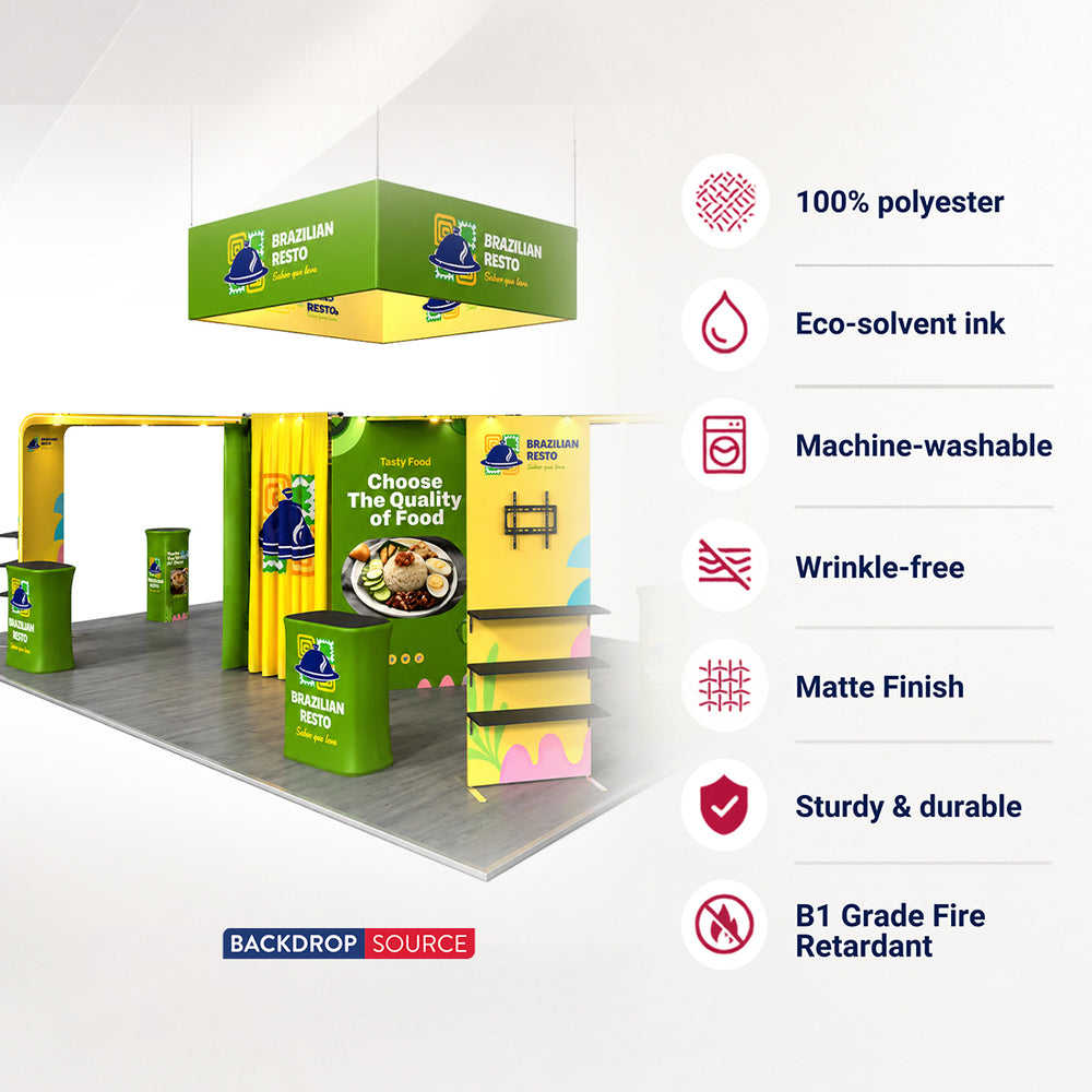 Stand modulari componibili 9m x 6m - Modello 4