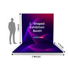 Custom Printed L - Shaped Exhibition Booth