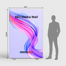SEG Fabric Media Wall - 4ft W x 6.5ft H