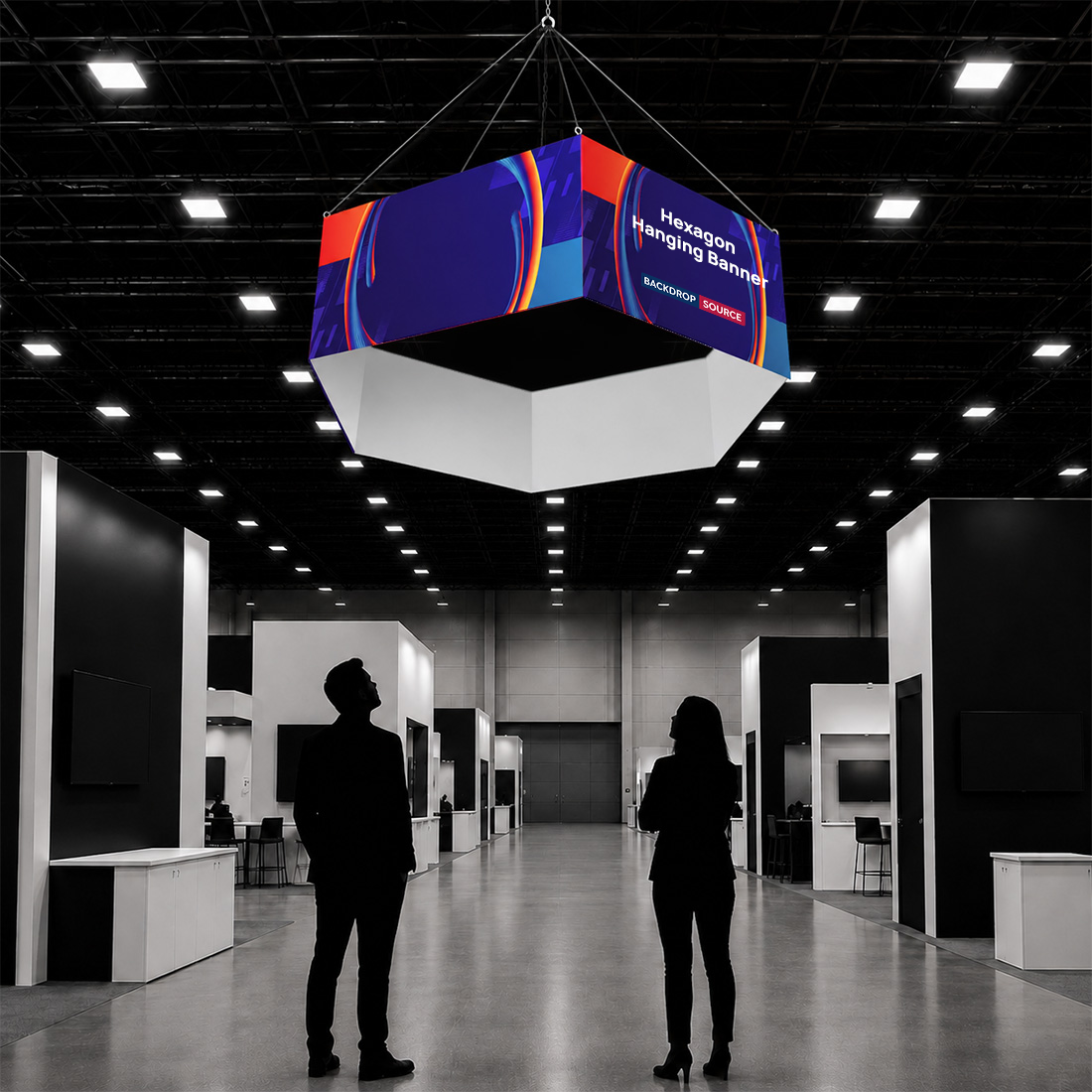 Banner sospeso Sky Tube Hexagon