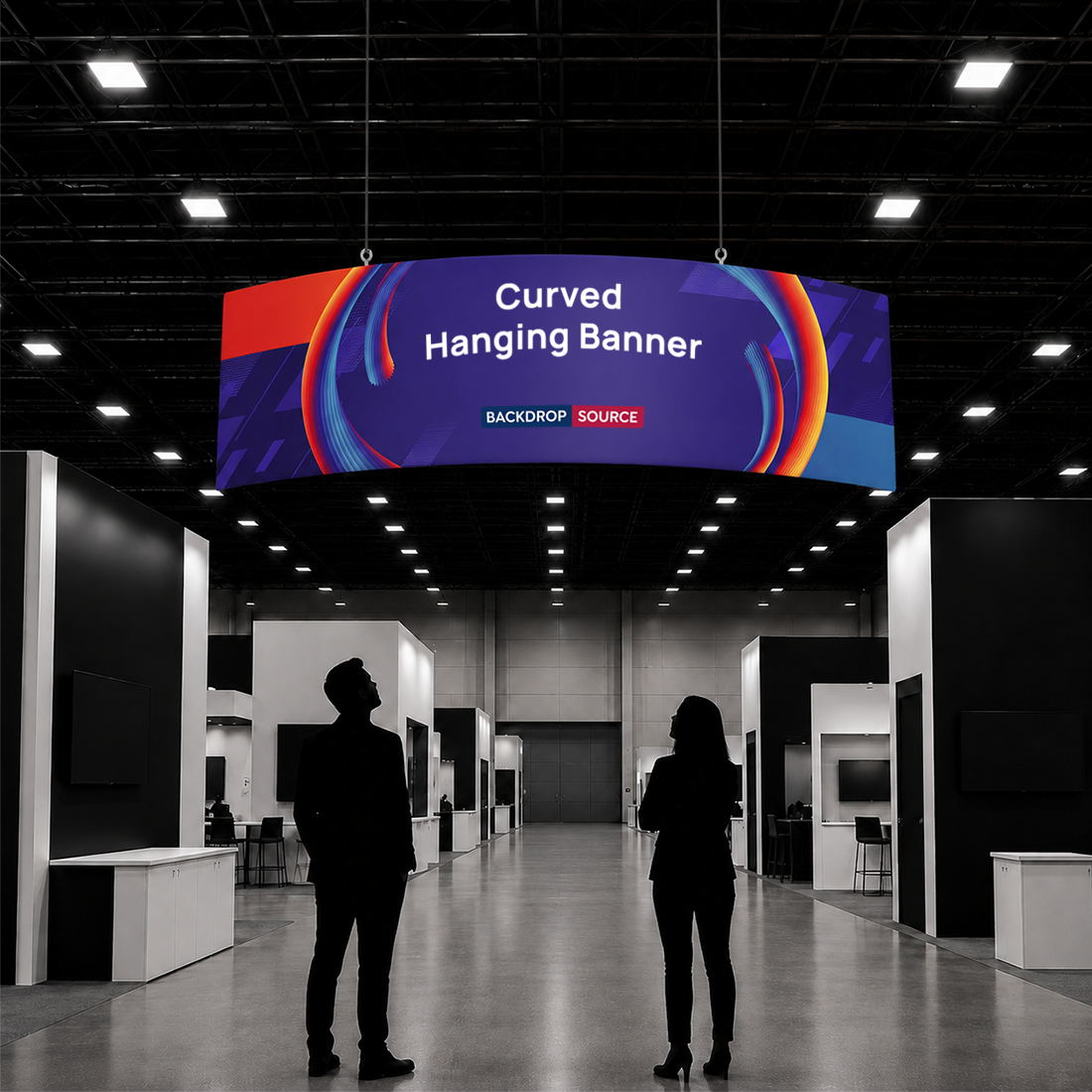 Curved Hanging Banner
