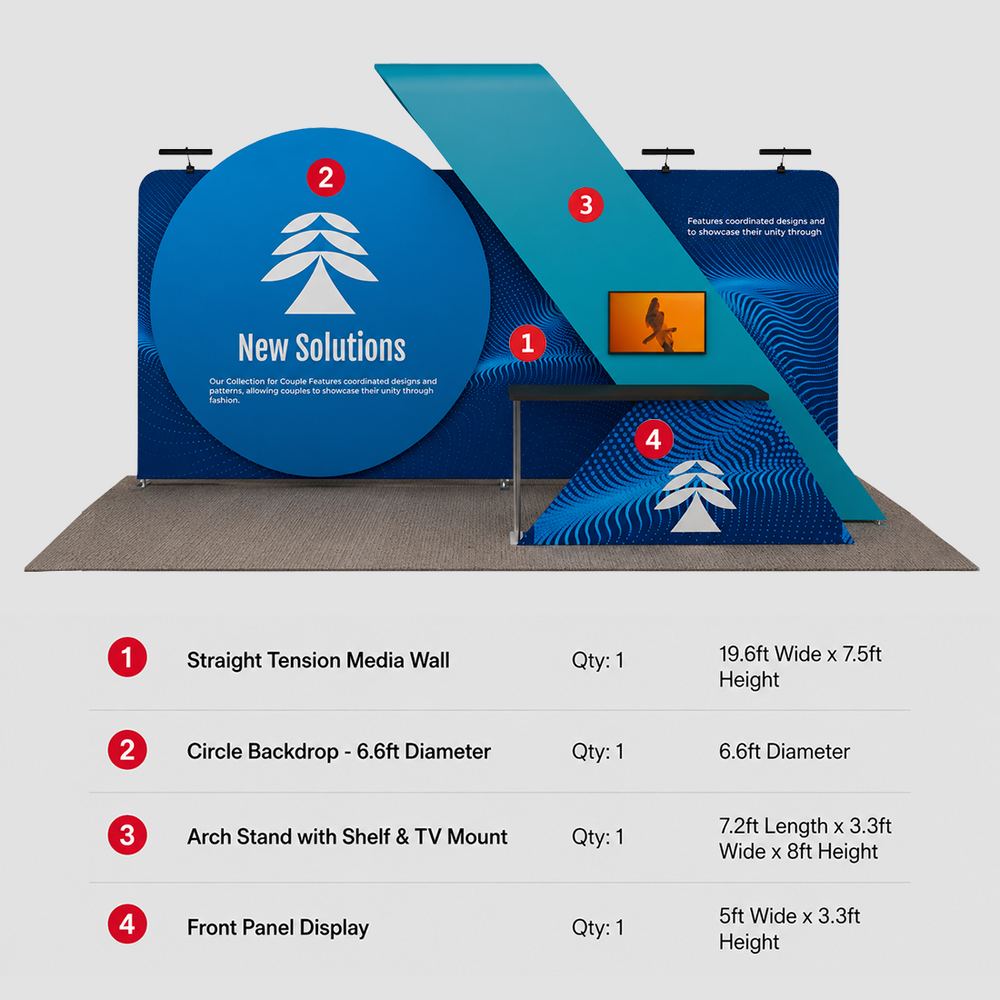 Portable Exhibit Display 6m x 3m - Model 18