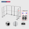 Stand espositivo in tessuto magnetico - Modello 1 (5 m x 3 m)