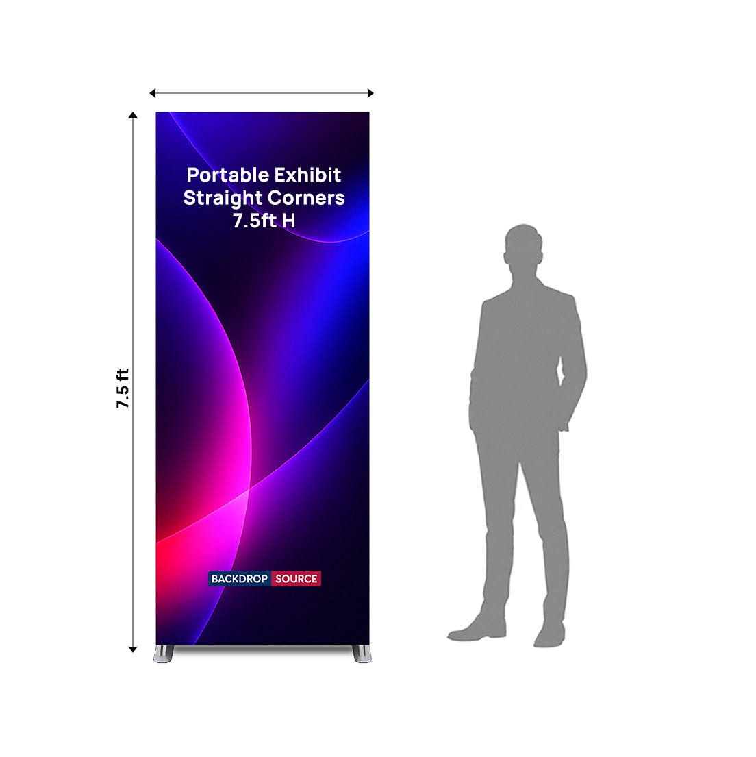 Espositore espositivo portatile - H-7,5 piedi