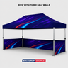 Tenda a baldacchino in tessuto resistente – (4,5 m L x 3 m A)