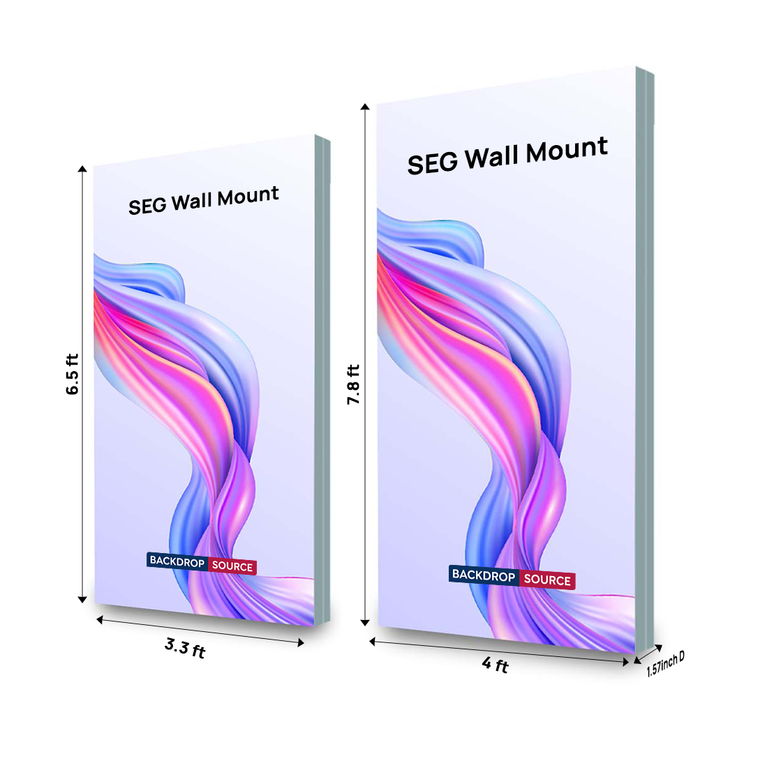 Wall-Mounted SEG Fabric display - 0.8