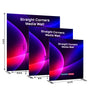 Portable Straight Fabric Media Wall – Square Corners