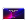 Small Portable Straight Fabric Backdrop - 10ft W x 3ft H