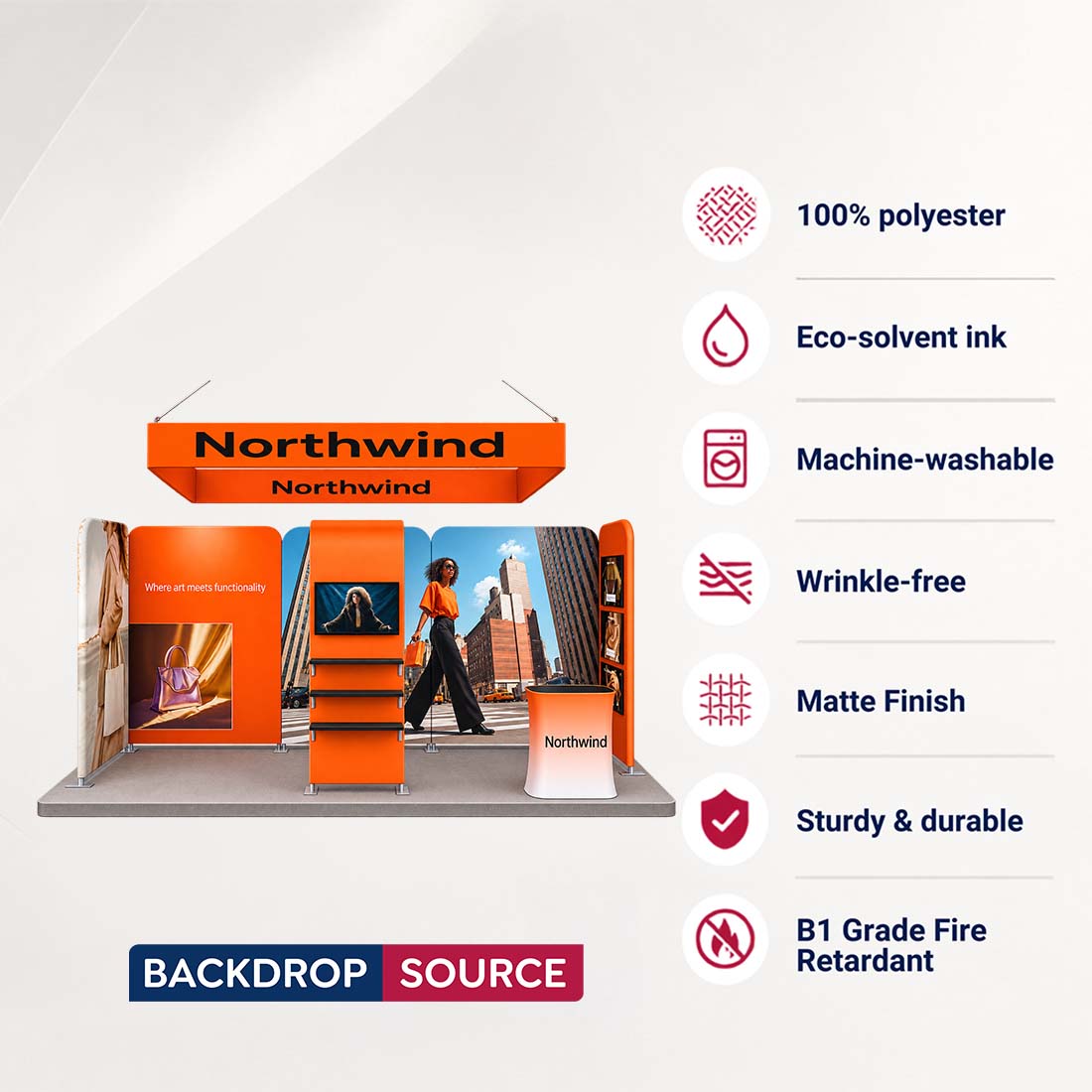 Espositore Portatile 3m x 6m - Modello 13