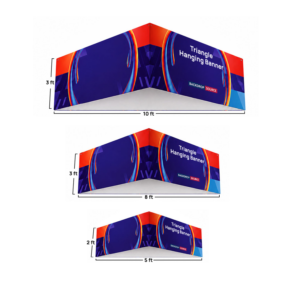 SkyTube Triangle Hanging Banner