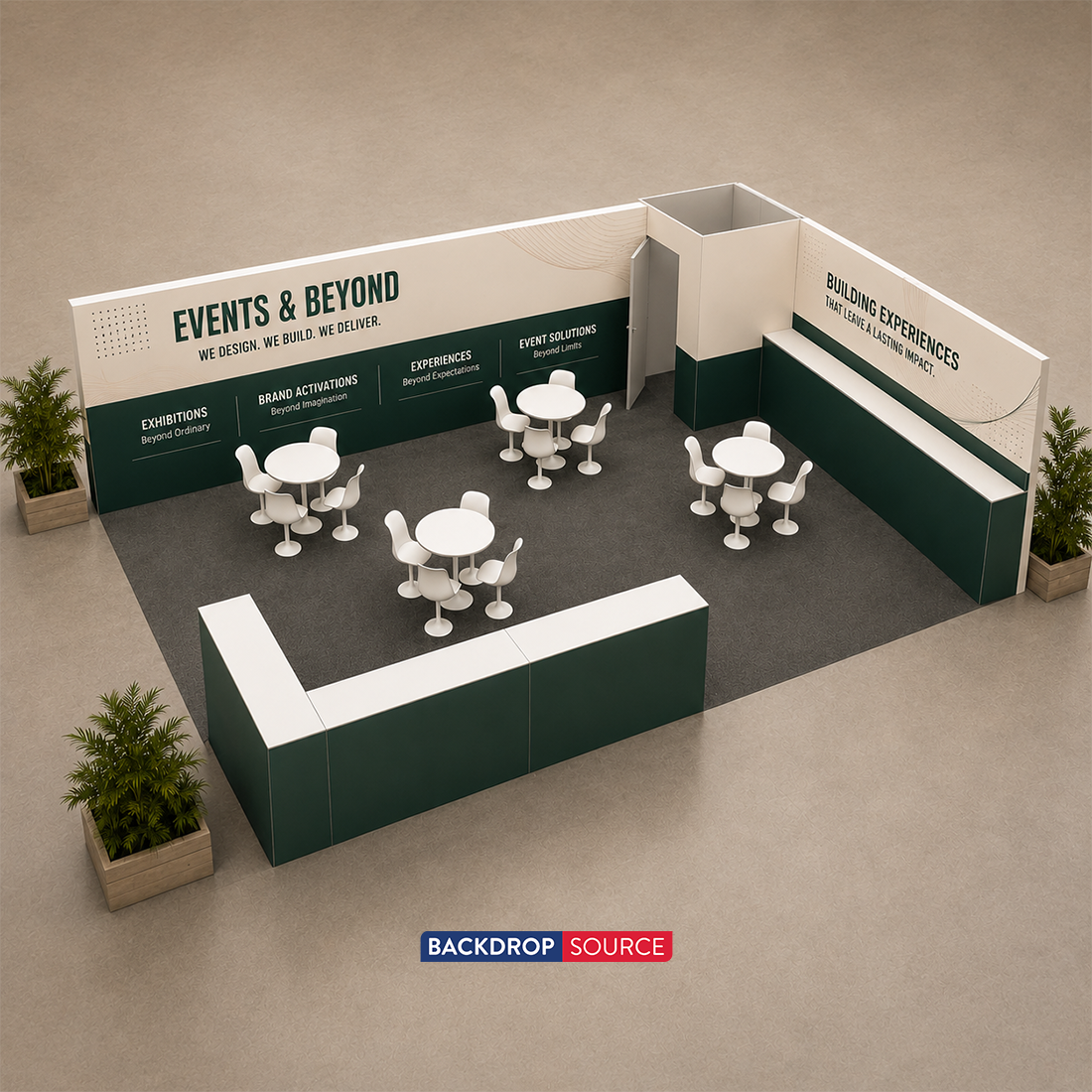 Kit Modulare per Stand 9m x 6m - Modello 7
