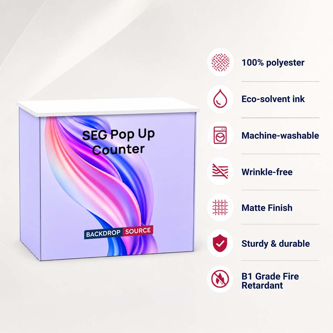 Banco Pop Up in Tessuto SEG