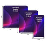 Portable 7.5ft High Fabric Exhibit Display