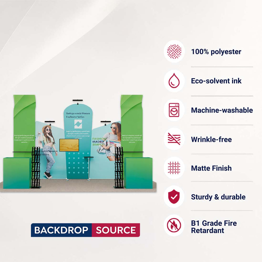 Portable Exhibit Display 3m x 6m - Model 4