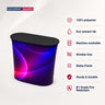 Banco espositivo pop-up in tessuto con velcro 1 x 2