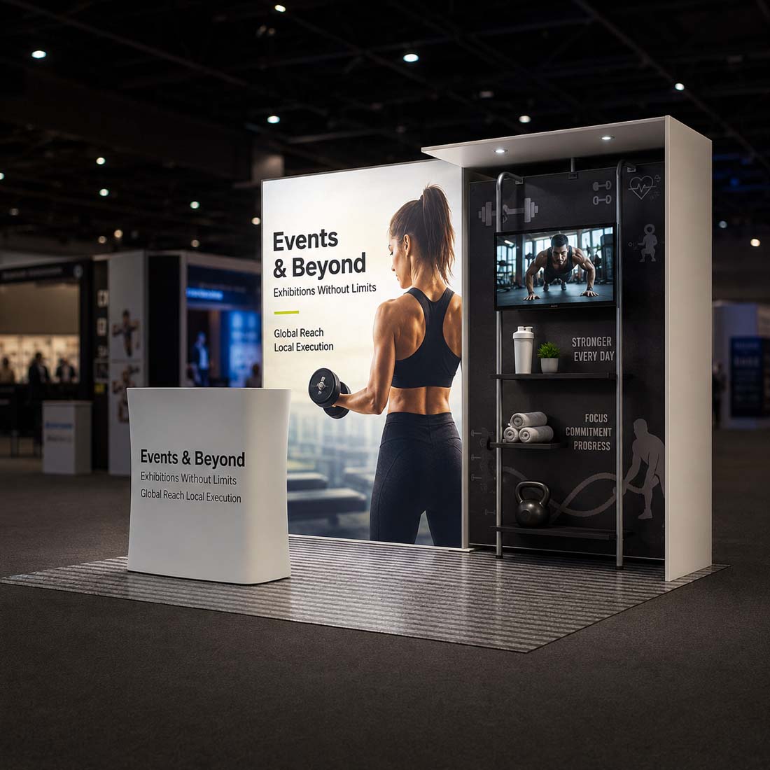 Stand espositivo Premier 3m x 3m - Modello 1