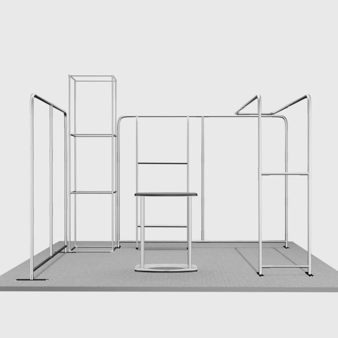 Kits de stand modulares de 20 pies x 20 pies - Modelo 01